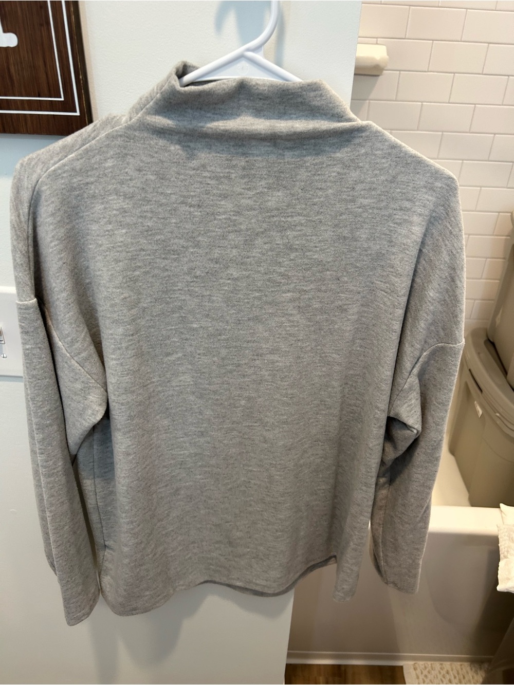 a new day Women's Light Gray Cowl Neck Sweater